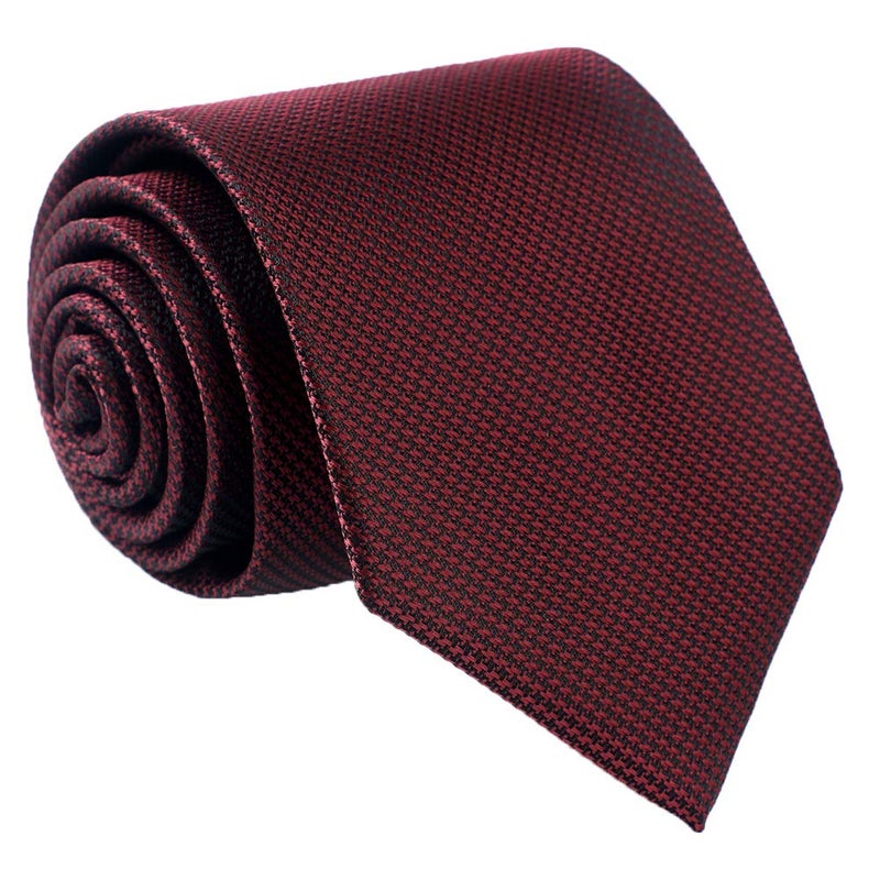 fortunatever Mens Solid Neckties,Burgundy Red Ties For Men+Gift Box,58"Ã—3.35" - Image 1